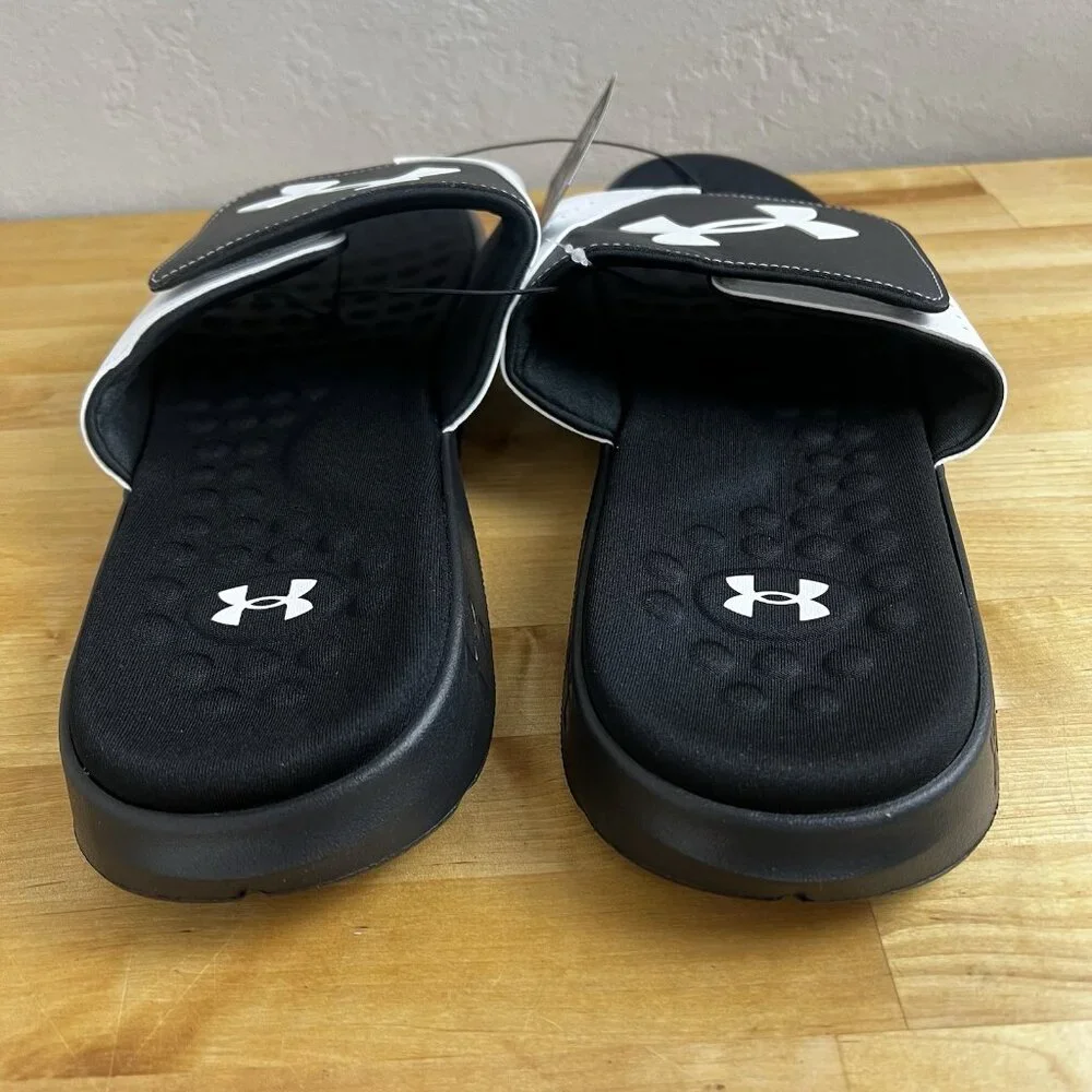 Under Armour Mens Ignite Pro Slide Athletic Sandal 3026023-100 White Size 17 NEW